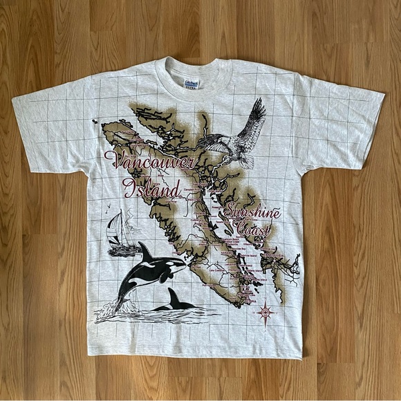 Other - Vintage AOP Vancouver Island T-Shirt
